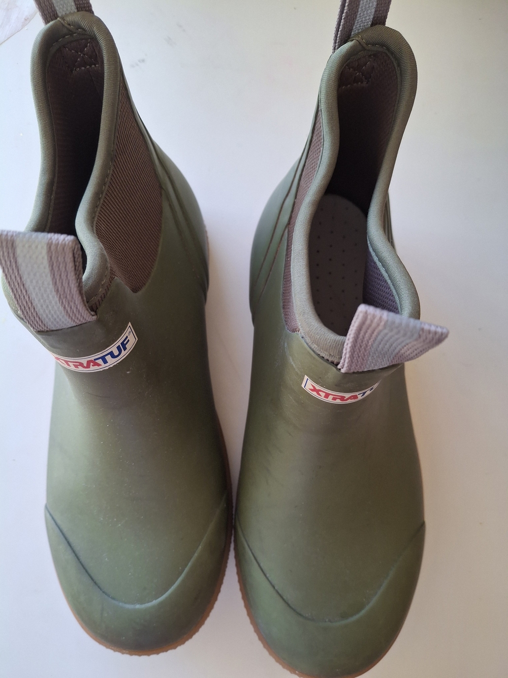 Mens Olive Green Xtratuf Ankle Deck Boots